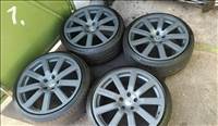  5x112 lyukosztású 19" újszerű (gyári felni) alufelni, rajta 235/35 használt nyári gumi gumi 