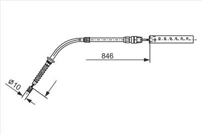 BOSCH 1 987 482 866 - Kézifék bowden MINI