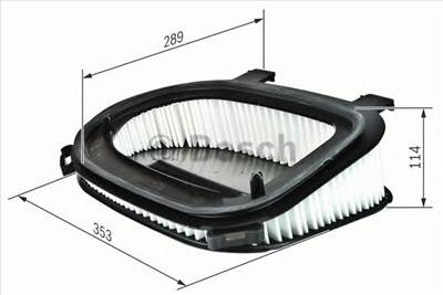 BOSCH F 026 400 366 - légszűrő BMW