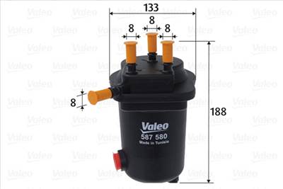 VALEO 587580 - Üzemanyagszűrő NISSAN RENAULT