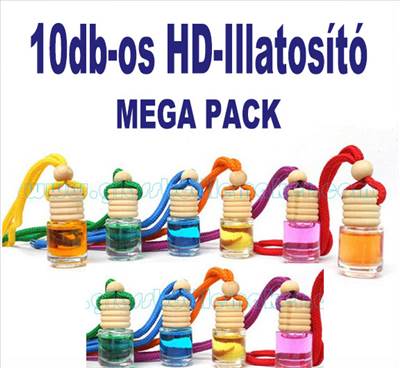 10db-os HD-ILLAT Illatosító MEGA PACK