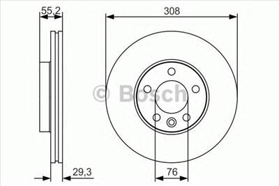BOSCH 0 986 479 R84 - féktárcsa VW