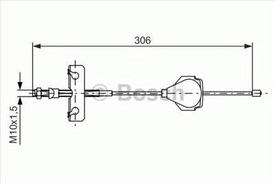 BOSCH 1 987 477 990 - Kézifék bowden FORD