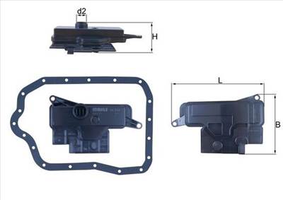 Hidraulikus szűrő, automata sebességváltó MAHLE HX 234D for TOYOTA, LEXUS