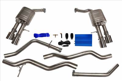 TURBOWORKS Audi A8 L4 V6 3.0T 14+ Active CatBack kipufogórendszer