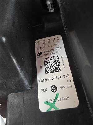 Volkswagen ID.5, Volkswagen ID.4 ID.4 bal elsö lámpa 11b941035h