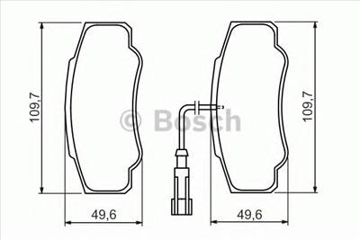 BOSCH 0 986 494 391 - fékbetét NISSAN RENAULT TRUCKS