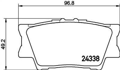 Fékbetét készlet MINTEX MDB2787 for TOYOTA, PONTIAC