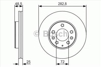 BOSCH 0 986 479 S60 - féktárcsa MAZDA