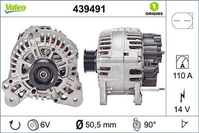 generátor VALEO 439491 for VW, SKODA, AUDI, SEAT
