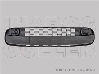 Fiat 500L 2012-2017 - Rács a lökh.ba közép fekete, vonósz.bor. nem ködl.