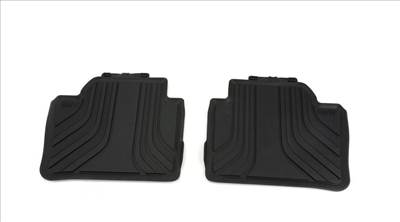 Gyári BMW F30 F31 F36 GT F80 M3 Allweather fekete hátsó gumiszőnyeg szett 51472219802