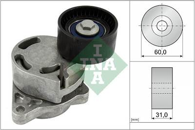 Szíjfeszítő, hosszbordás szíj Schaeffler INA 534 0317 10 for OPEL, VAUXHALL, RENAULT, DACIA, …