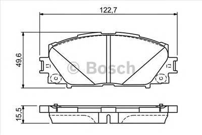 BOSCH 0 986 494 670 - fékbetét TOYOTA