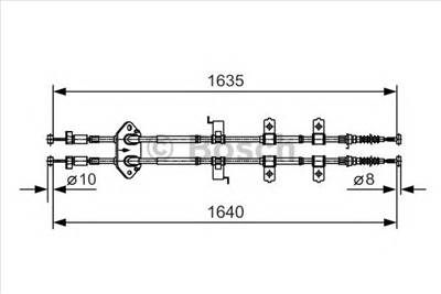 BOSCH 1 987 482 054 - Kézifék bowden MAZDA