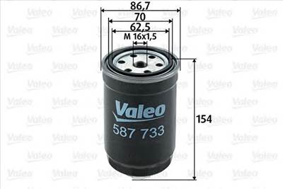 VALEO 587733 - Üzemanyagszűrő BMW CITROËN FIAT FORD MERCEDES-BENZ PEUGEOT VAUXHALL
