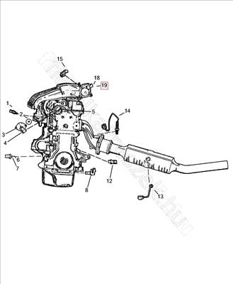 Érzékelő    - NEON - K04606196, K68405577AA -  - FIAT eredeti Eredeti új K04606196