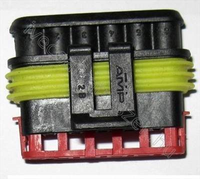 Főfényszóró elektromos csatlakozó ház 6 PIN 99>06 - DAILY - 98435343 -  - IVECO EREDETI Eredeti új 98435343