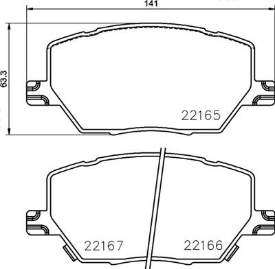 BREMBO P 23 164 - fékbetét ALFA ROMEO FIAT JEEP JEEP (GAC FCA)
