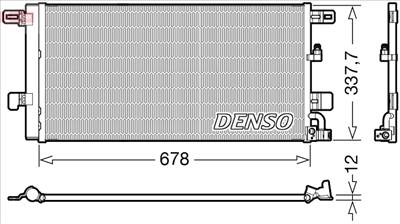 DENSO DCN02001 - klíma kondenzátor AUDI HYUNDAI