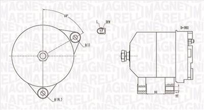 MAGNETI MARELLI 063731913010 - generátor CITROËN IVECO PEUGEOT