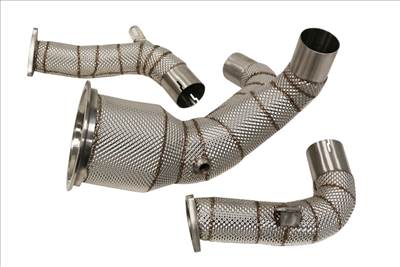 TURBOWORKS Leömlő Audi SQ5 Q7 S4 B9 S5 F5 Porsche Panamera 971 Cayenne 9YA VW Touareg 3.0 TFSI hővédő lemezzel