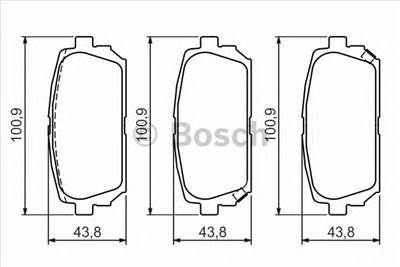 BOSCH 0 986 494 400 - fékbetét KIA