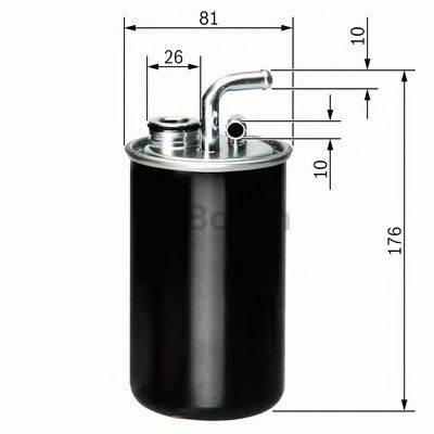BOSCH F 026 402 827 - Üzemanyagszűrő DODGE JEEP