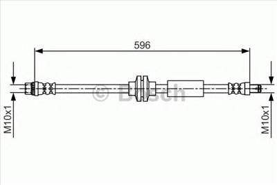 BOSCH 1 987 481 708 - fékcső OPEL VAUXHALL