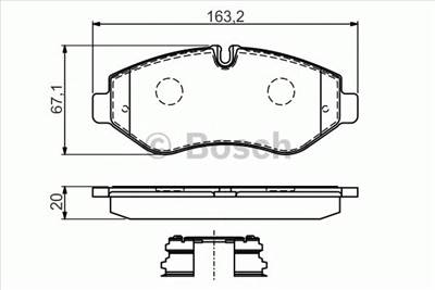 BOSCH 0 986 494 582 - fékbetét IVECO