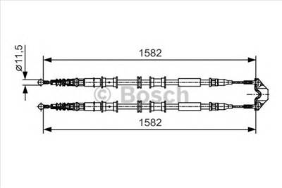 BOSCH 1 987 482 138 - Kézifék bowden HOLDEN OPEL VAUXHALL