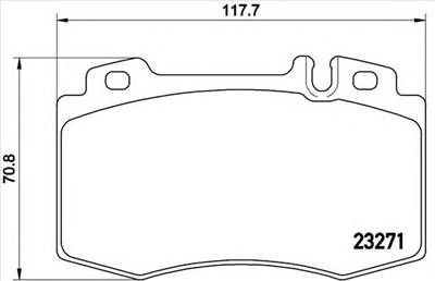 BREMBO P 50 041 - fékbetét MERCEDES-BENZ