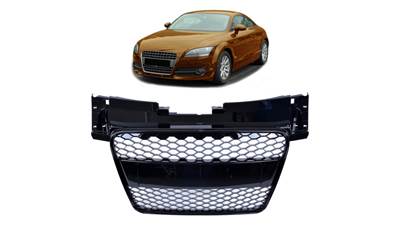 MTUNING Audi TT 8J RS-stílusú fényes fekete hűtőrács 06-14