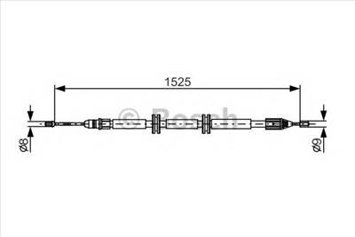 BOSCH 1 987 482 142 - Kézifék bowden RENAULT