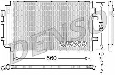 DENSO DCN12005 - klíma kondenzátor IVECO