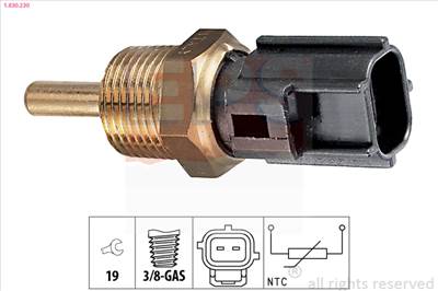 EPS 1.830.230 - hűtőfolyadék hőmérséklet érzékelő CITROËN DAIHATSU HYUNDAI MITSUBISHI PEUGEOT PIAGGI