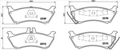 BREMBO P 50 044 - fékbetét MERCEDES-BENZ