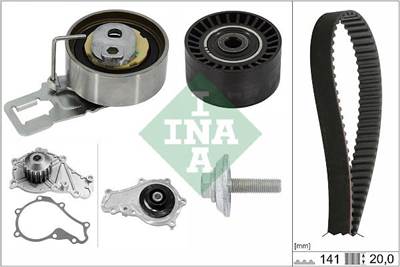 Vízpumpa + fogasszíj készlet Schaeffler INA 530 0698 30 for FORD, CITROËN, PEUGEOT, OPEL, …