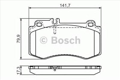 BOSCH 0 986 494 405 - fékbetét MERCEDES-BENZ