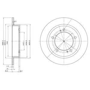 DELPHI BG2584 - féktárcsa SUZUKI