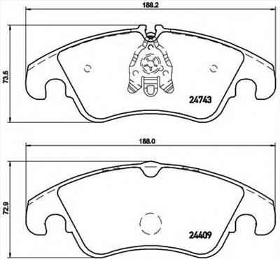 BREMBO P 85 098 - fékbetét AUDI AUDI (FAW)