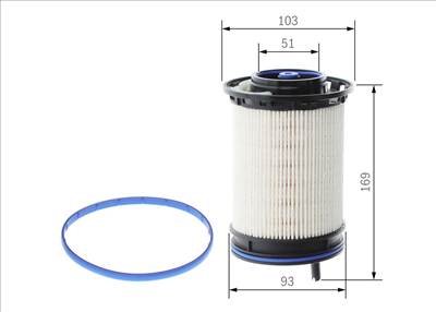 Üzemanyagszűrő BOSCH F 026 402 207 for VW, AUDI, BENTLEY, PORSCHE