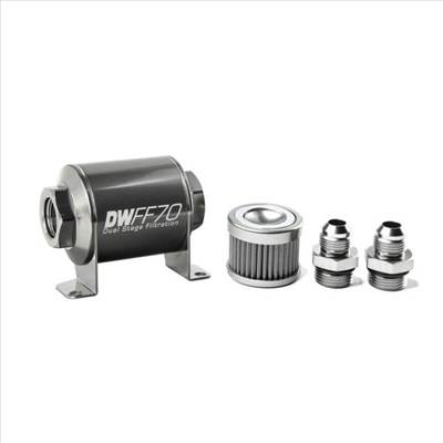 DeatschWerks üzemanyagszűrő 100 mikronos AN8 70mm