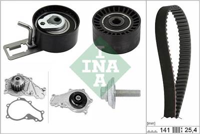 Vízpumpa + fogasszíj készlet Schaeffler INA 530 0578 30 for FORD, CITROËN, PEUGEOT, MAZDA, …