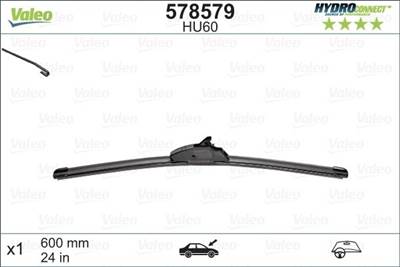 opel antara 2006-2015 - ablaktörlő lapát 1db  600mm (hu60)  /vez.o.  hydroconnect
