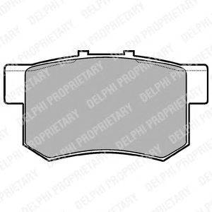 DELPHI LP948 - fékbetét ACURA GREAT WALL HAVAL HONDA HONDA (DONGFENG) MG ROVER SUZUKI