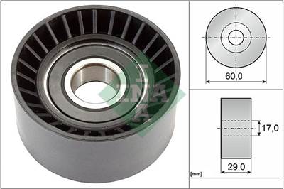 Szíjtárcsa/vezetőgörgő, hosszbordás szíj Schaeffler INA 532 0364 20 for OPEL, VAUXHALL, NISSAN, RENAULT, …