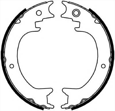 FERODO FSB4064 - kézifék fékpofakészlet MITSUBISHI SUBARU