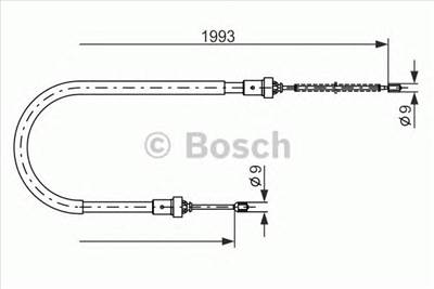 BOSCH 1 987 482 233 - Kézifék bowden DACIA LADA RENAULT TOYOTA