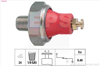 EPS 1.800.016 - olajnyomás kapcsoló DAIHATSU ISUZU KIA MAZDA NISSAN OPEL SUZUKI TOYOTA VAUXHALL VW